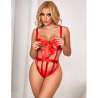 SUBBLIME 954468 BODY SEXY CALADO CON LAZO ROJO S M