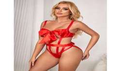 SUBBLIME 954468 BODY SEXY CALADO CON LAZO ROJO S M