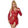 SUBBLIME 953782 CAMISaN DE ENCAJE TANGA ROJO L XL