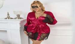 SUBBLIME 953829 PIJAMA ELEGANTE DE ENCAJE TANGA ROJO L XL