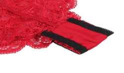 SUBBLIME 953898 CAMISaN DE SEDA Y ENCAJE PANTIES ROJO S M