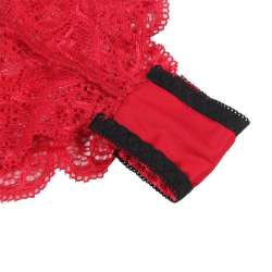 SUBBLIME 953904 CAMISaN DE SEDA Y ENCAJE PANTIES ROJO L XL