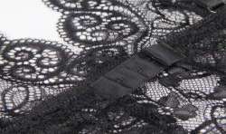 SUBBLIME 953911 CAMISaN DE SEDA Y ENCAJE PANTIES NEGRO S M