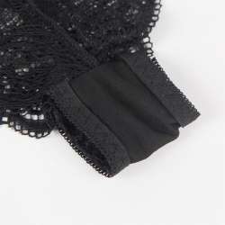 SUBBLIME 953911 CAMISaN DE SEDA Y ENCAJE PANTIES NEGRO S M