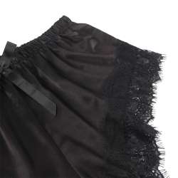 SUBBLIME 953942 CAMISaN INFORMAL DE SEDA PANTALaN ENCAJE NEGRO L XL