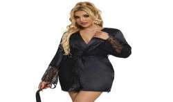 SUBBLIME 953997 CAMISOLA DE ENCAJE ESPALDA TRANSPARENTE TANGA NEGRO S M