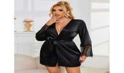 SUBBLIME 953997 CAMISOLA DE ENCAJE ESPALDA TRANSPARENTE TANGA NEGRO S M