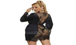 SUBBLIME 954000 CAMISOLA DE ENCAJE TANGA NEGRO L XL