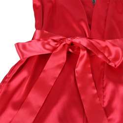 SUBBLIME 954017 CAMISOLA DE ENCAJE ESPALDA TRANSPARENTE TANGA ROJO NEGRO S M