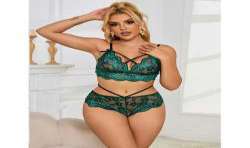 SUBBLIME 954086 SUJETADOR PANTIES ENCAJE VERDE S M