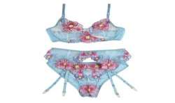 SUBBLIME 954109 SUJETADOR PANTIES CON LIGUERO DISEaO FLORAL AZUL S M