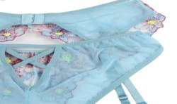SUBBLIME 954109 SUJETADOR PANTIES CON LIGUERO DISEaO FLORAL AZUL S M