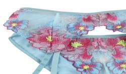 SUBBLIME 954109 SUJETADOR PANTIES CON LIGUERO DISEaO FLORAL AZUL S M