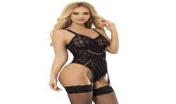 SUBBLIME 954277 BODY CON CADENAS LIGUEROS NEGRO L XL