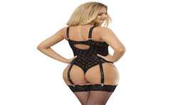 SUBBLIME 954277 BODY CON CADENAS LIGUEROS NEGRO L XL