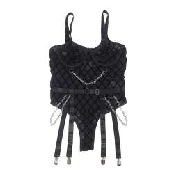 SUBBLIME 954277 BODY CON CADENAS LIGUEROS NEGRO L XL