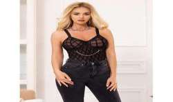 SUBBLIME 954277 BODY CON CADENAS LIGUEROS NEGRO L XL