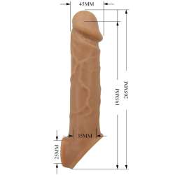 PRETTY LOVE FUNDA DE PENE DE PIEL REALaSTICA NATURAL