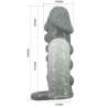 PRETTY LOVE FUNDA REALaSTICA ALARGADORA Y RETARDANTE PARA PENE GRIS