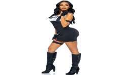 LEG AVENUE DISFRAZ OFICIAL DE SWAT SEXY NEGRO S M