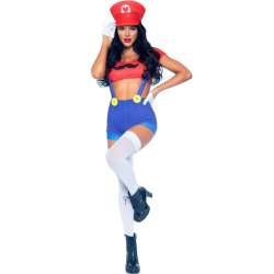 LEG AVENUE DISFRAZ SEXY MARIO BROS ROJO AZUL S
