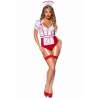 LEG AVENUE DISFRAZ ENFERMERA SEXY ROJO BLANCO S