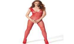 PASSION BS 103 BODYSTOCKING ROJO TALLA aNICA