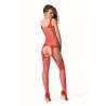 PASSION BS 104 BODYSTOCKING ROJO TALLA aNICA
