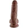 KING COCK 8 PENE REALISTICO MARRON 203CM