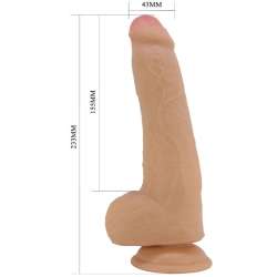 PRETTY LOVE DRACO DILDO REALaSTICO 23 CM NATURAL