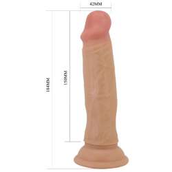 PRETTY LOVE QUENTIN DILDO REALaSTICO 18 CM NATURAL