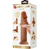 PRETTY LOVE QUENTIN DILDO REALaSTICO 18 CM MULATO