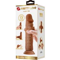 PRETTY LOVE QUENTIN DILDO REALaSTICO 18 CM MULATO