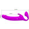 PRETTY LOVE ZANINI DILDO STRAP ON SIN ARNES 10 VIBRACIONES MORADO