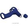 PRETTY LOVE ELISH ANILLO VIBRADOR CON EXTENSIaN AZUL