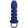 PRETTY LOVE ALTAF ANILLO VIBRADOR CON FUNDA DE SILICONA AZUL
