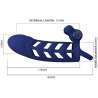 PRETTY LOVE ALTAF ANILLO VIBRADOR CON FUNDA DE SILICONA AZUL