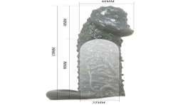 PRETTY LOVE FUNDA REALaSTICA ALARGADORA Y RETARDANTE PARA PENE MODELO 2 GRIS