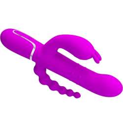 PRETTY LOVE CAMMY TRIPLE VIBRADOR MULTIFUNCIaN 4 EN 1 ROSA