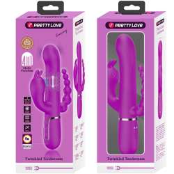 PRETTY LOVE CAMMY TRIPLE VIBRADOR MULTIFUNCIaN 4 EN 1 ROSA