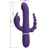 PRETTY LOVE CAMMY TRIPLE VIBRADOR MULTIFUNCIaN 4 EN 1 MORADO