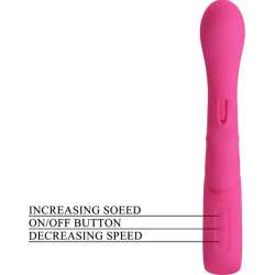 PRETTY LOVE NOVAK VIBRADOR RABBIT 12 VIBRACIONES ROSA
