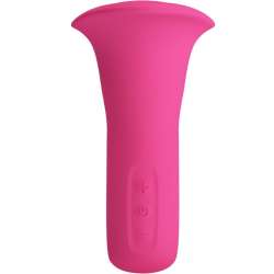 PRETTY LOVE CLYDE VIBRADOR ORAL LENGUA VIBRADORA 12 VIBRACIONES ROSA