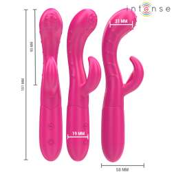 INTENSE AMARA VIBRADOR CON LENGUA ESTIMULADORA 10 VIBRACIONES ROSA