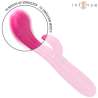 INTENSE AMARA VIBRADOR CON LENGUA ESTIMULADORA 10 VIBRACIONES ROSA