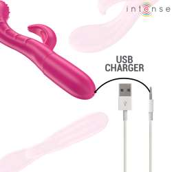 INTENSE AMARA VIBRADOR CON LENGUA ESTIMULADORA 10 VIBRACIONES ROSA