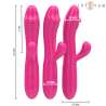 INTENSE IVY VIBRADOR FLEXIBLE 10 VIBRACIONES CON LENGUA ESTIMULADORA ROSA
