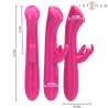 INTENSE JULIETA VIBRADOR RABBIT 186 CM 10 VIBRACIONES ROSA