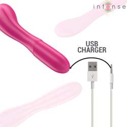 INTENSE LISETTE VIBRADOR 19 CM FLEXIBLE 10 VIBRACIONES ROSA
