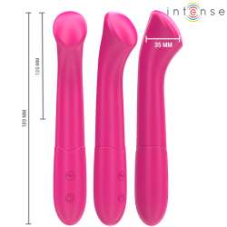 INTENSE PATY VIBRADOR 19 CM FLEXIBLE 10 VIBRACIONES MODELO 2 ROSA